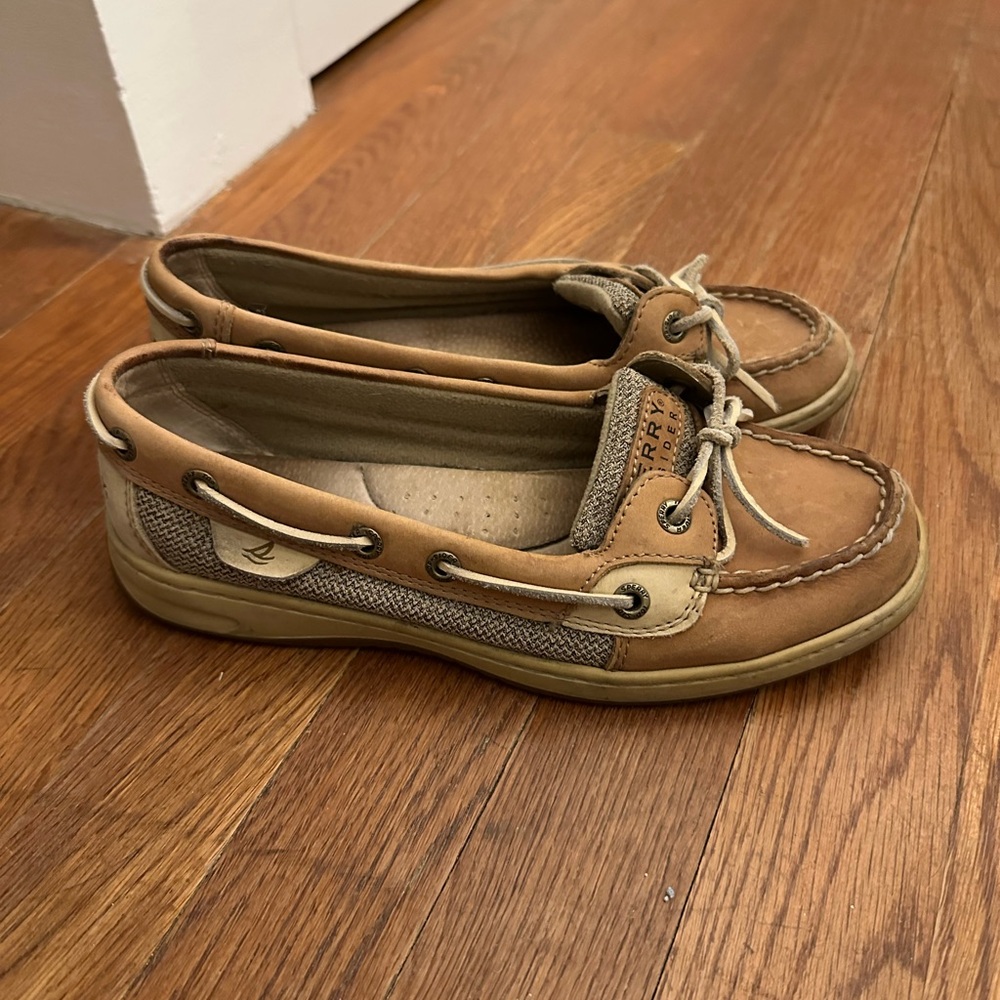 Sperry Women's Angelfish Boat Shoe - Tan/ Oat - Size 7